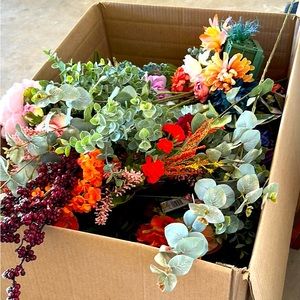 Silk Flowers- HUGE box